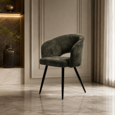 Iron Leaf Cotton Chair