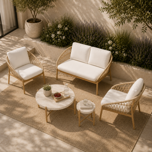 BreezeLine Outdoor 4 Seater Sofa Set