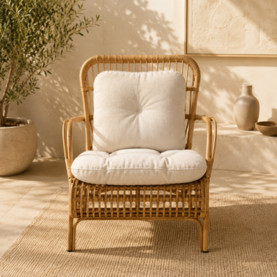 Alu Rattan Wizards Choice Sofa Chair with Synthetic Wicker