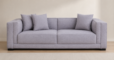 Grey Three-Seater Sofa