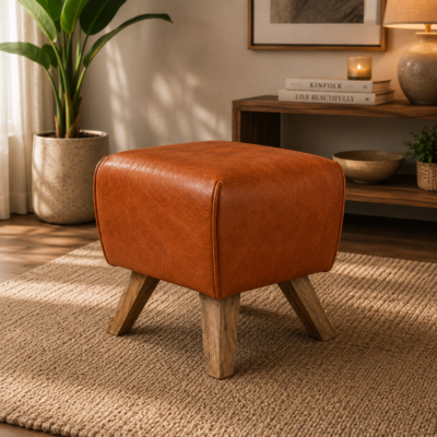 Fuax LEATHER STOOL