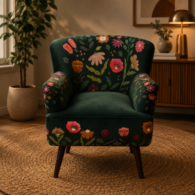 Multicolor Floral Embroidered